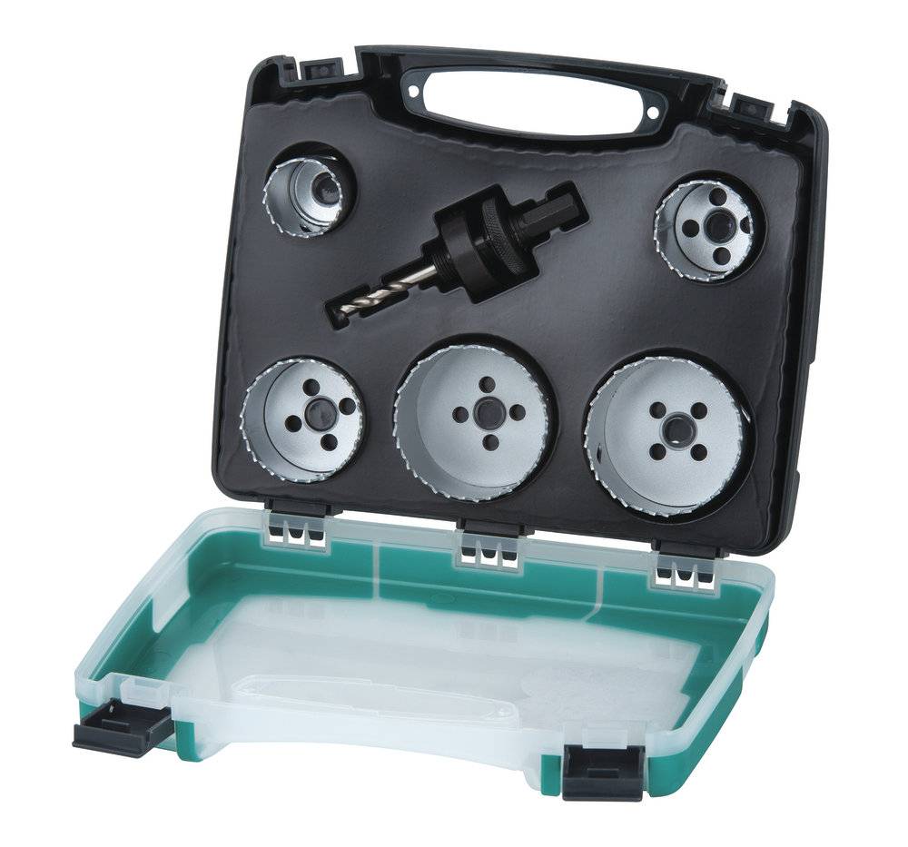 Wolfcraft 5422000 Hole saw set 6-piece 1 Set