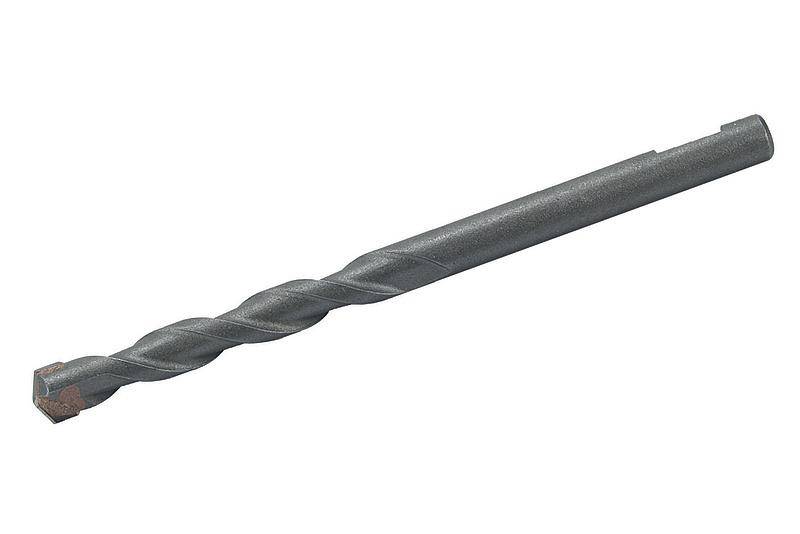 Drill attachment on a light background, suitable for drilling into concrete or stone.