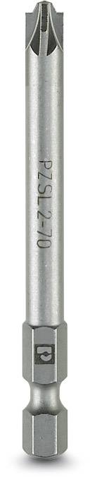 Metal bit attachment with star profile, marked 'PZSL 2-70'. Ideal for precise screwing.