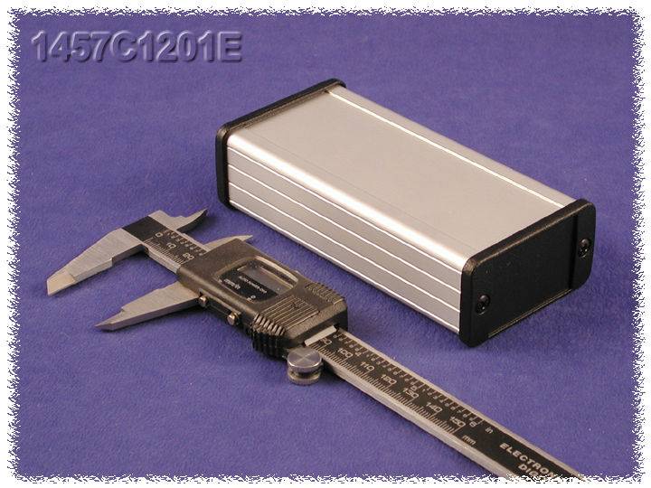Hammond Electronics 1457C1201EBK Universal enclosure 120 x 59 x 31 Aluminium Black 1 pc(s)