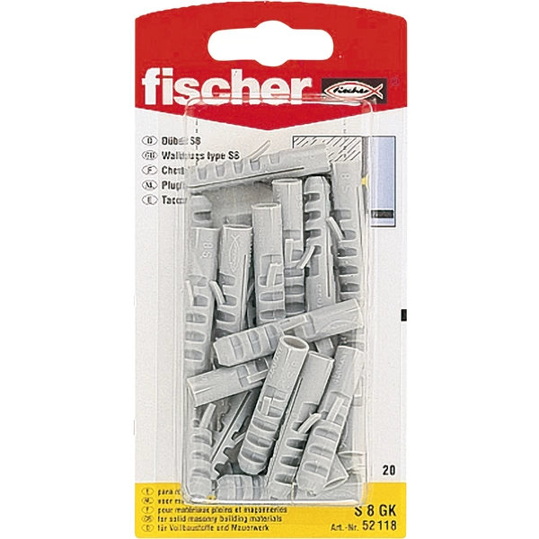 Fischer 52118 S 8 GK Spring toggle 40 mm 8 mm 20 pc(s) Fischer 52118 S 8 GK Spring toggle 40 mm 8 mm 20 pc(s)