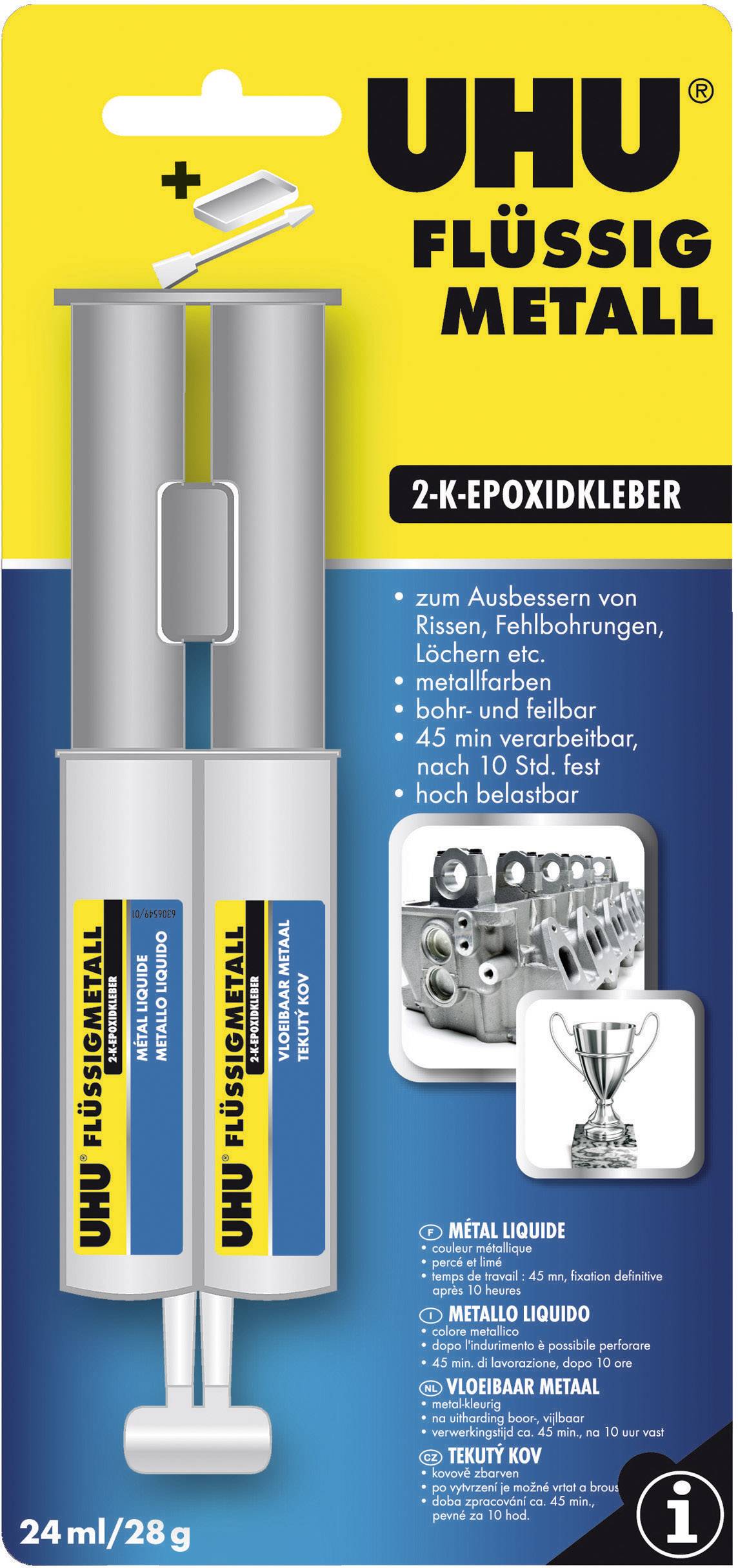 UHU Flüssigmetall Two-component adhesive 45960 24 ml