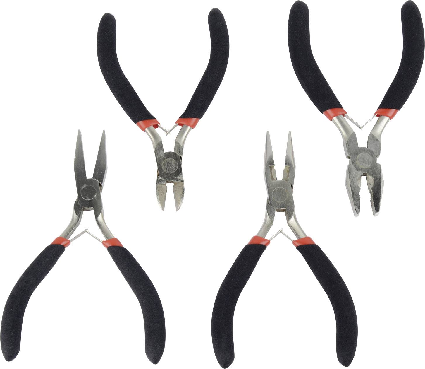 Brüder Mannesmann M10840 Electrical & precision engineering Pliers Set 4-piece