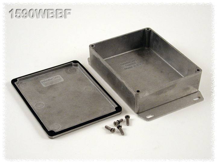 Hammond Electronics 1590WBBF Universal enclosure 118.5 x 93.5 x 34 Aluminium Ecru 1 pc(s)