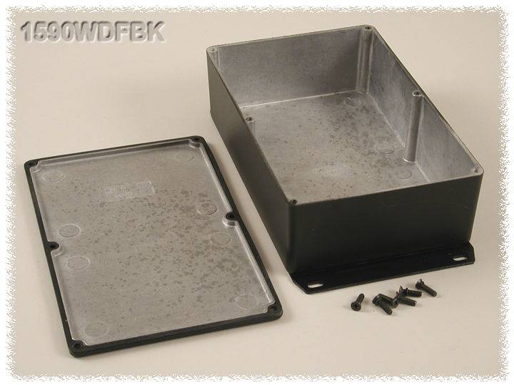 Hammond Electronics 1590WDFBK Universal enclosure 187.5 x 119.5 x 56 Aluminium Black 1 pc(s)