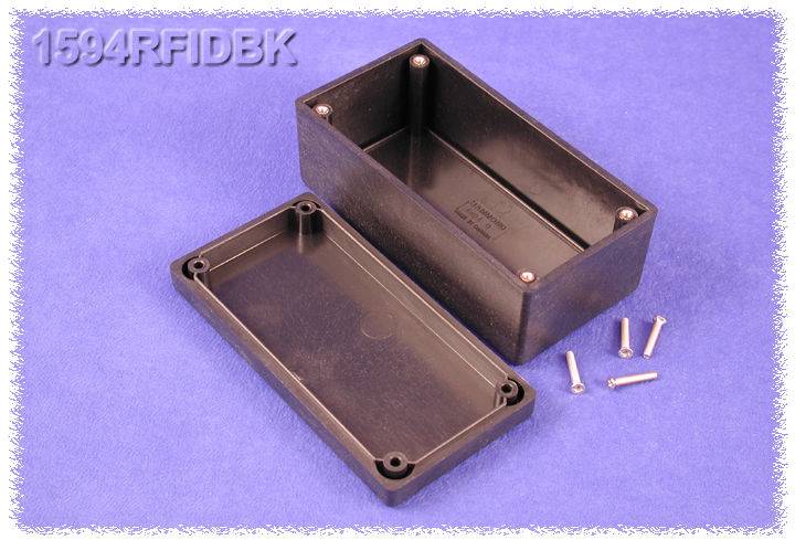 Hammond Electronics 1594RFIDBK Universal enclosure 131 x 66 x 55 Acrylonitrile butadiene styrene Black 1 pc(s)