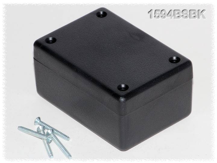 Hammond Electronics 1594BSBK Universal enclosure 81 x 56 x 40 Acrylonitrile butadiene styrene Black 1 pc(s)