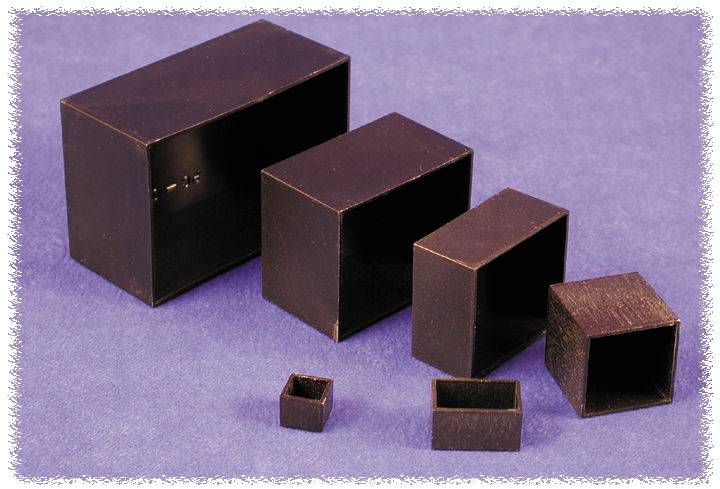 Hammond Electronics 1596B112 Die cast enclosure 25 x 25 x 25 Acrylonitrile butadiene styrene Black