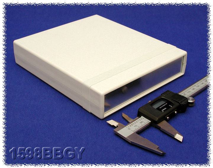 Hammond Electronics 1598BBGY Instrument casing 179 x 154 x 36 Acrylonitrile butadiene styrene Grey 1 pc(s)
