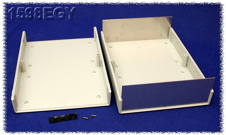 Hammond Electronics 1598EGY Instrument casing 160 x 160 x 86 Acrylonitrile butadiene styrene Grey 1 pc(s)