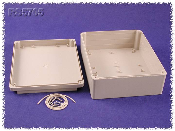 Hammond Electronics RS5705 Universal enclosure 250 x 200 x 95 Acrylonitrile butadiene styrene Grey 1 pc(s)