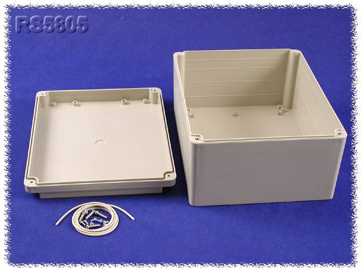 Hammond Electronics RS5805 Universal enclosure 250 x 200 x 130 Acrylonitrile butadiene styrene Grey 1 pc(s)