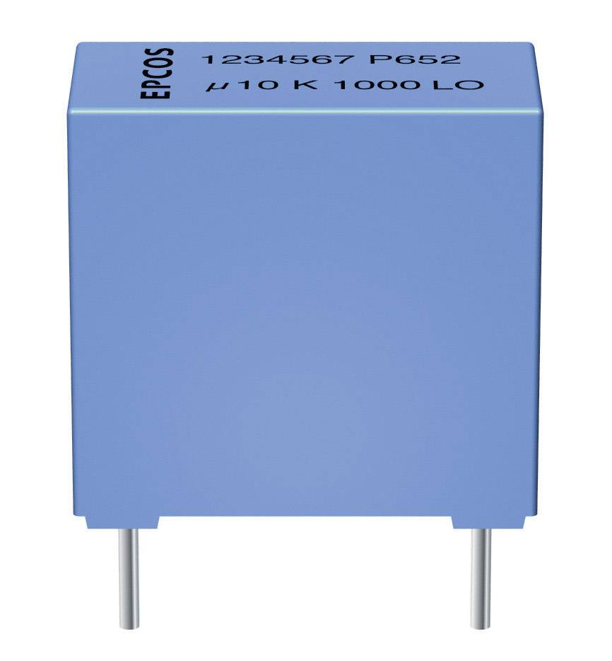 TDK B32652-A4104-J MKP thin film capacitor Radial lead 0.1 µF 400 V DC 5 % 15 mm (L x W x H) 18 x 5 x 10.5 mm