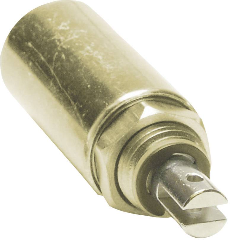 A brass pin tumbler cylinder in a cylindrical shape, suitable for doors or cabinets, with a visible keyway and rotary mechanism.