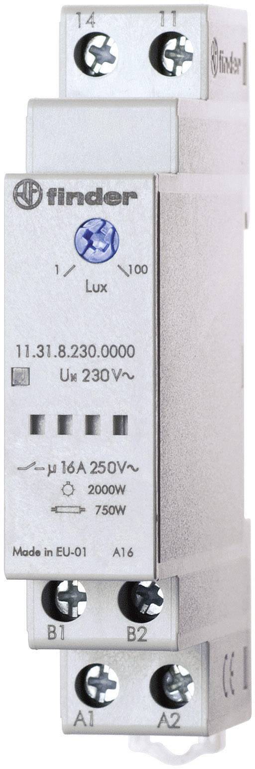 Finder Twilight switch 1 pc(s) 11.31.8.230.0000 Operating voltage:230 V AC Light sensitivity: 1 - 100 lx 1 maker