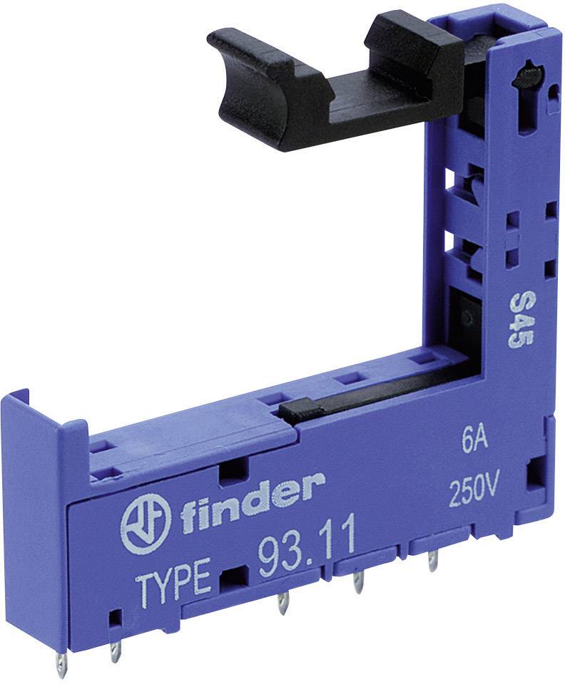 Finder 93.11 Relay socket + bracket Compatible with series: Finder 34 series Finder 34.51, Finder 34.81 (L x W x H) 33 x 6.2 x 28
