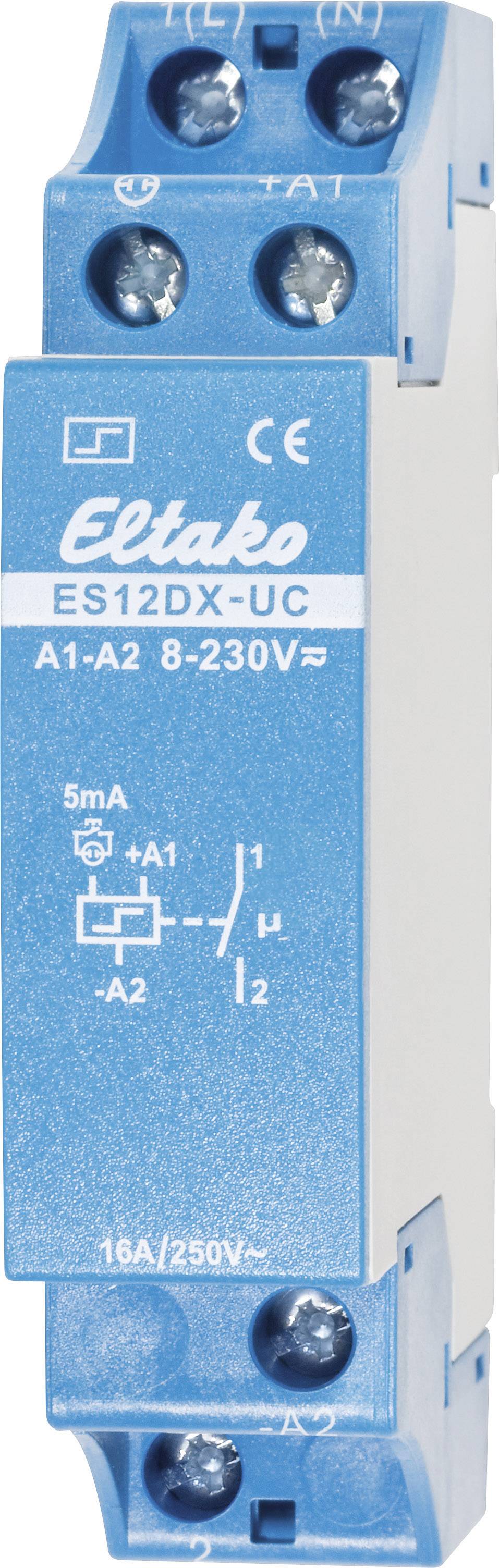 Impulse changeover switch DIN rail Eltako ES12DX-UC 1 maker 230 V DC, 230 V AC 16 A 2000 W 1 pc(s)