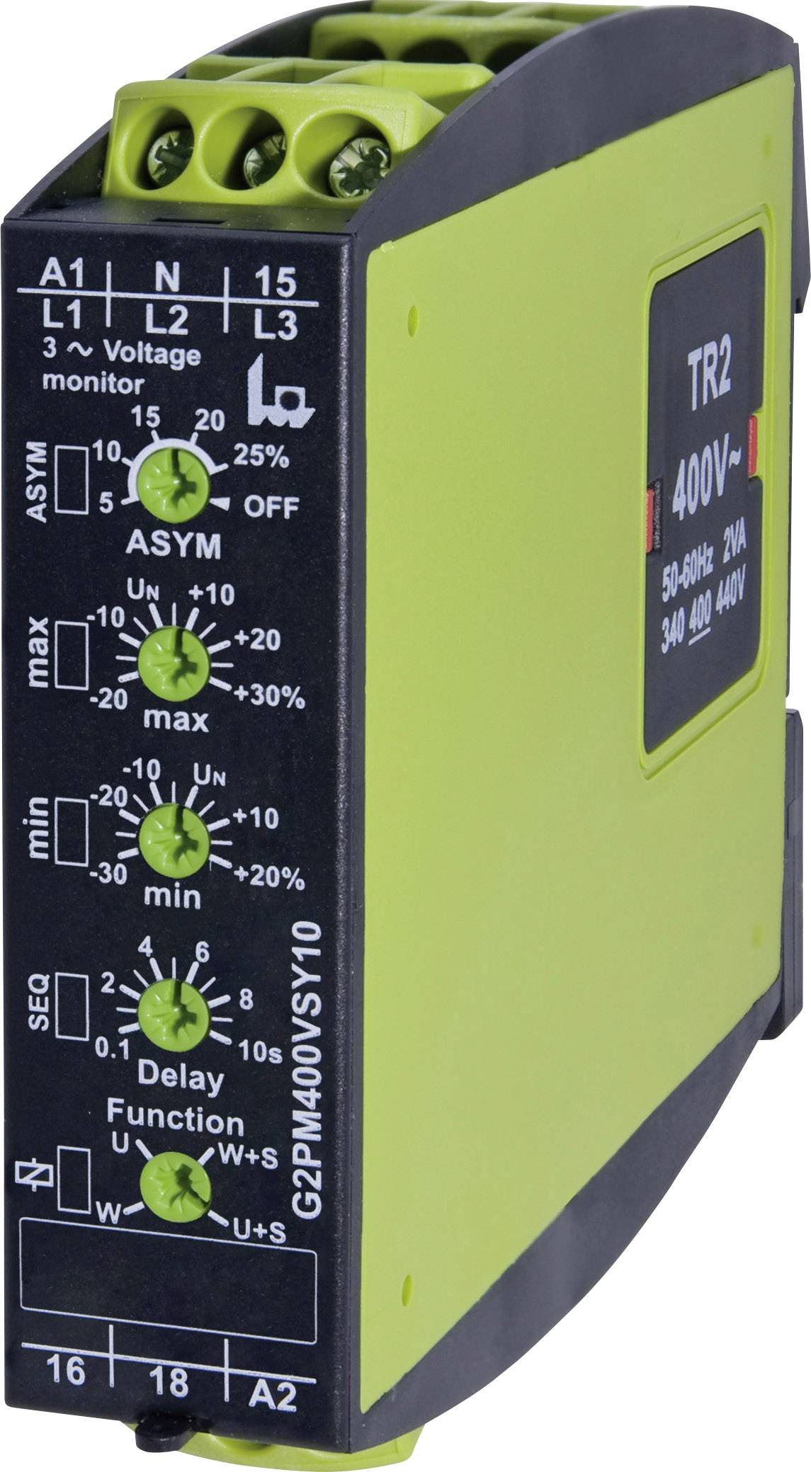 tele 2390500 G2PM400VSY10 Gamma 3-Phase Voltage Monitoring Relay 3-phase voltage monitoring