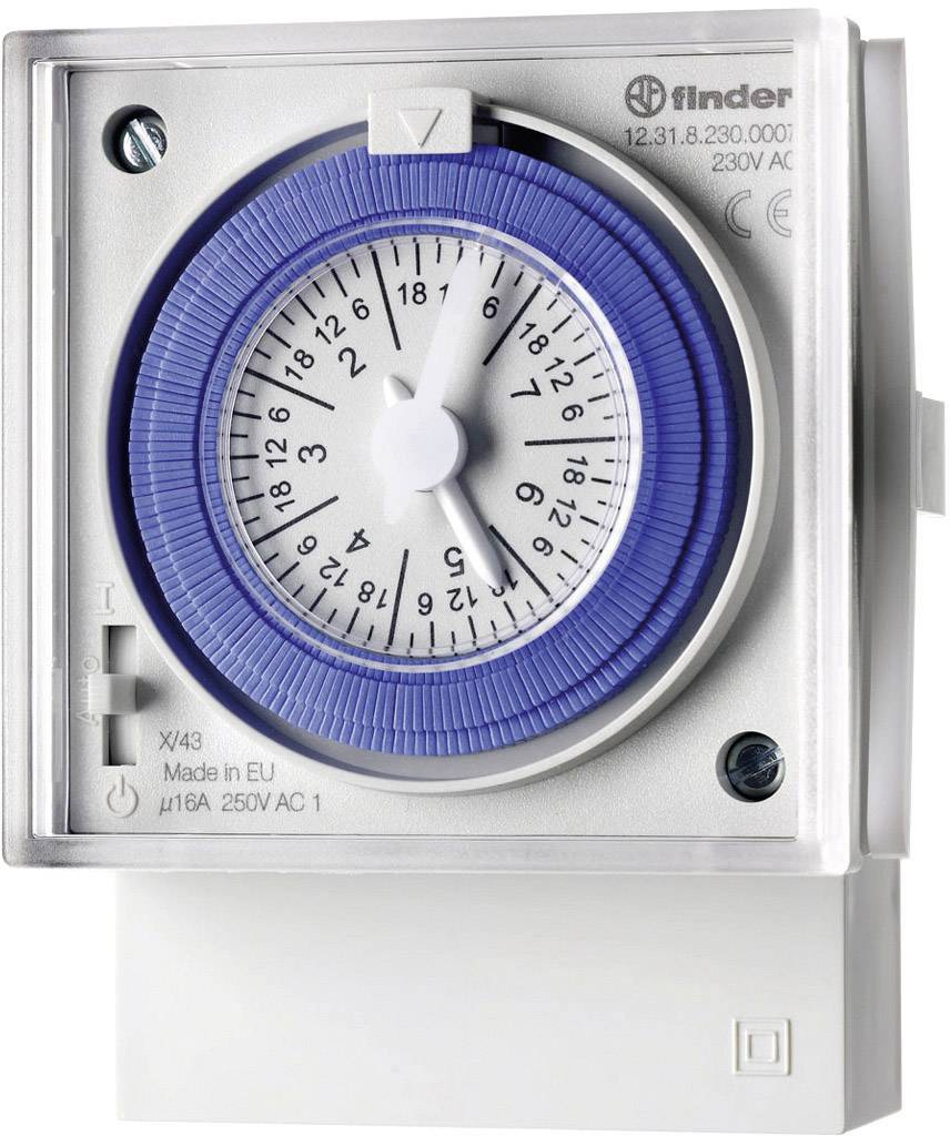 Finder 12.31.8.230.0007 Timer (front-mount) 230 V AC Week settings
