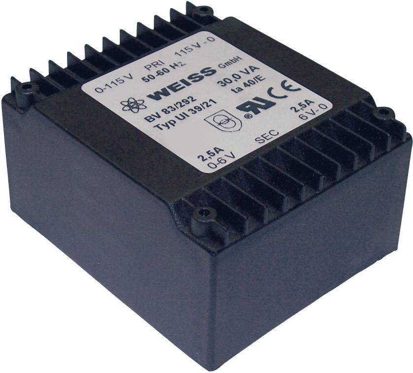 Weiss Elektrotechnik 83/298 PCB mount transformer 2 x 115 V 2 x 21 V AC 715 mA