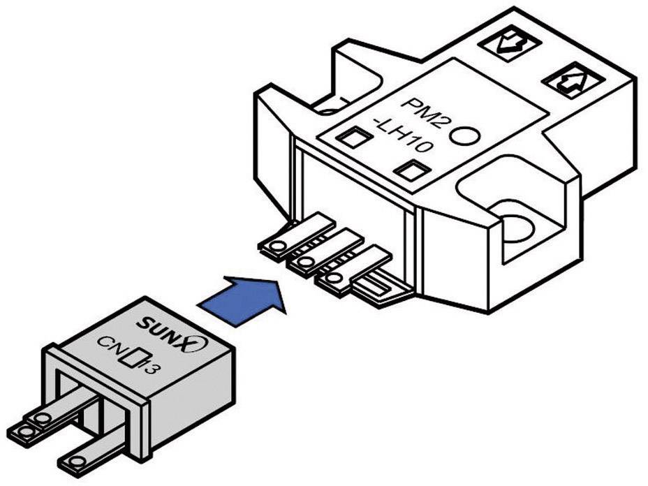 Connector Diagram: A small rectangular plug is inserted into a larger socket labelled 'PM2-LH10'.