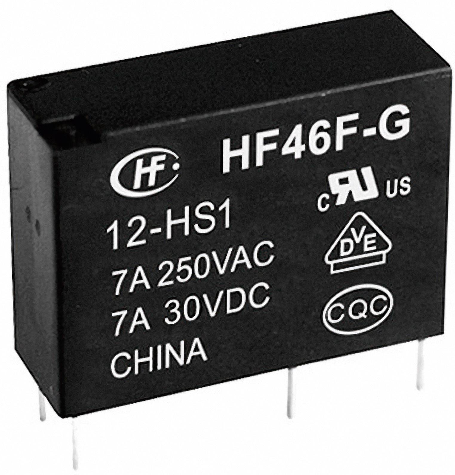 Hongfa HF46F-G/024-HS1 PCB relay 24 V DC 10 A 1 maker