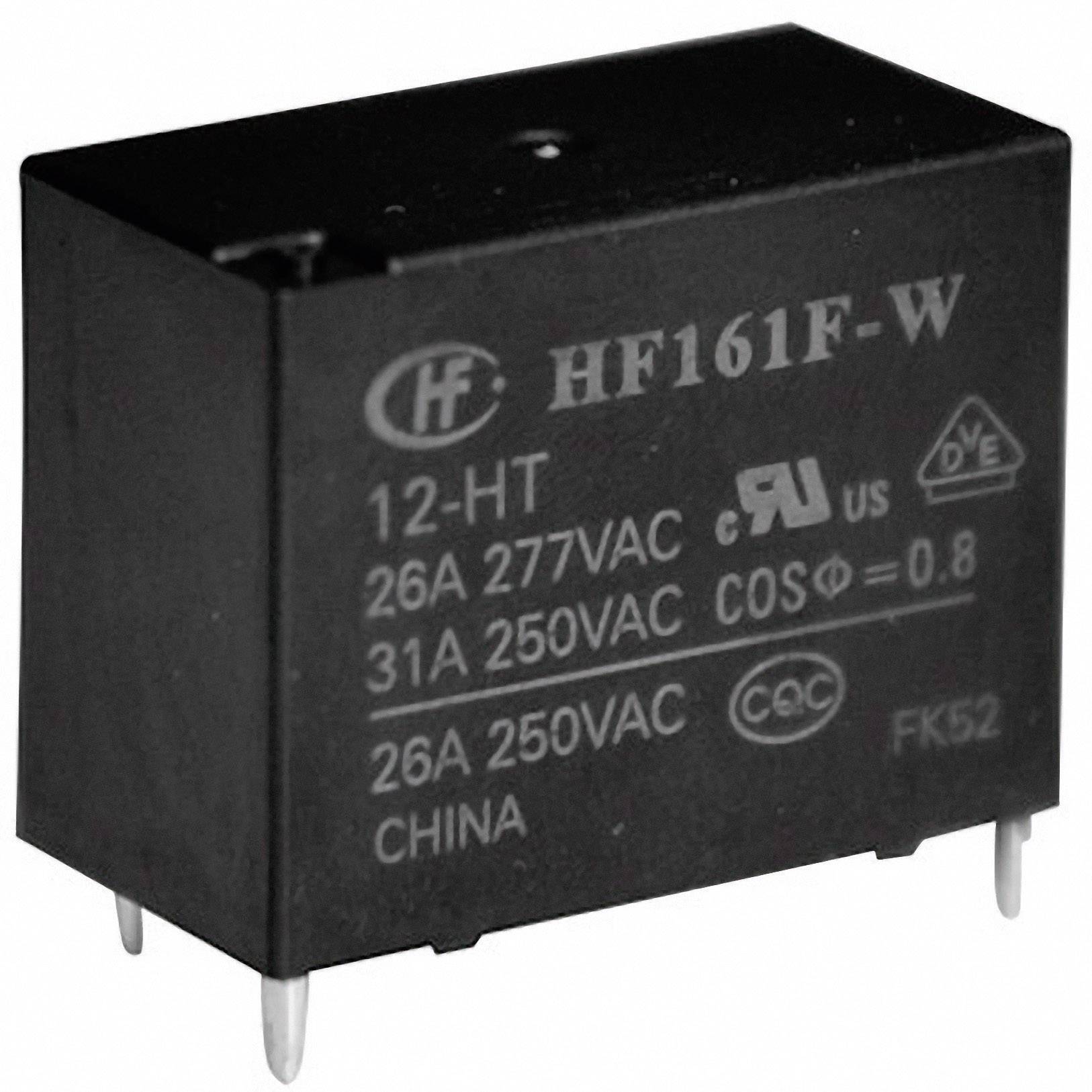 Hongfa HF161F-W/012-HT PCB relay 12 V DC 31 A 1 maker