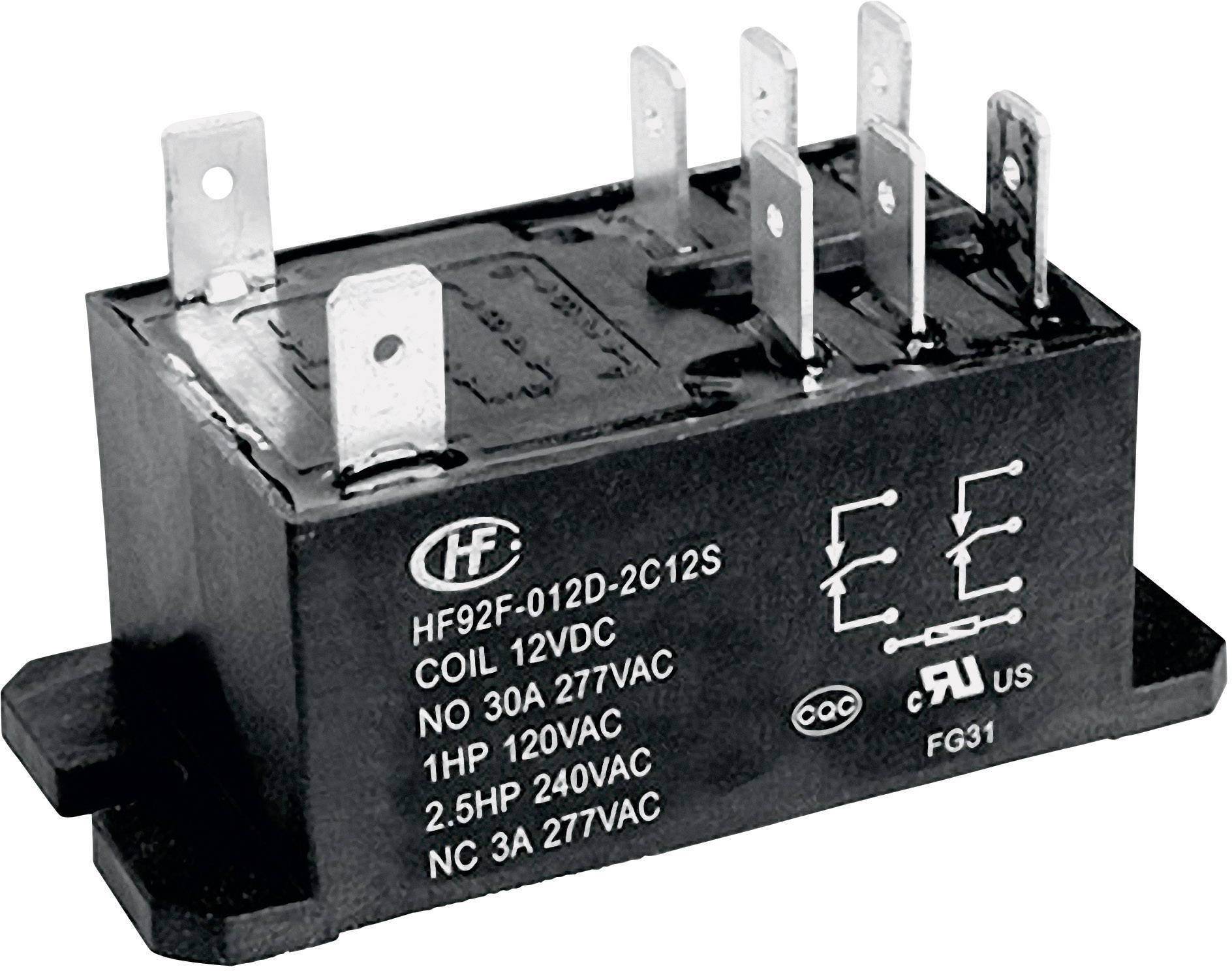 Hongfa HF92F-240A5-2C21S Plug-in relay 240 V AC 30 A 2 change-overs 1 pc(s)