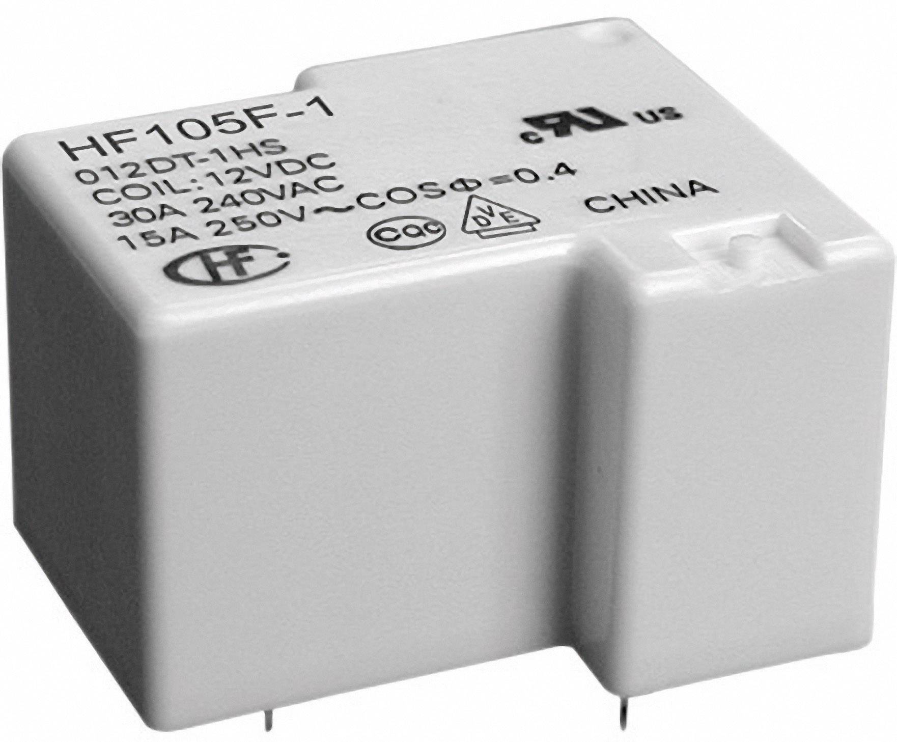 Hongfa HF105F-1/012DT-1ZST (136) PCB relay 12 V DC 20 A 1 change-over