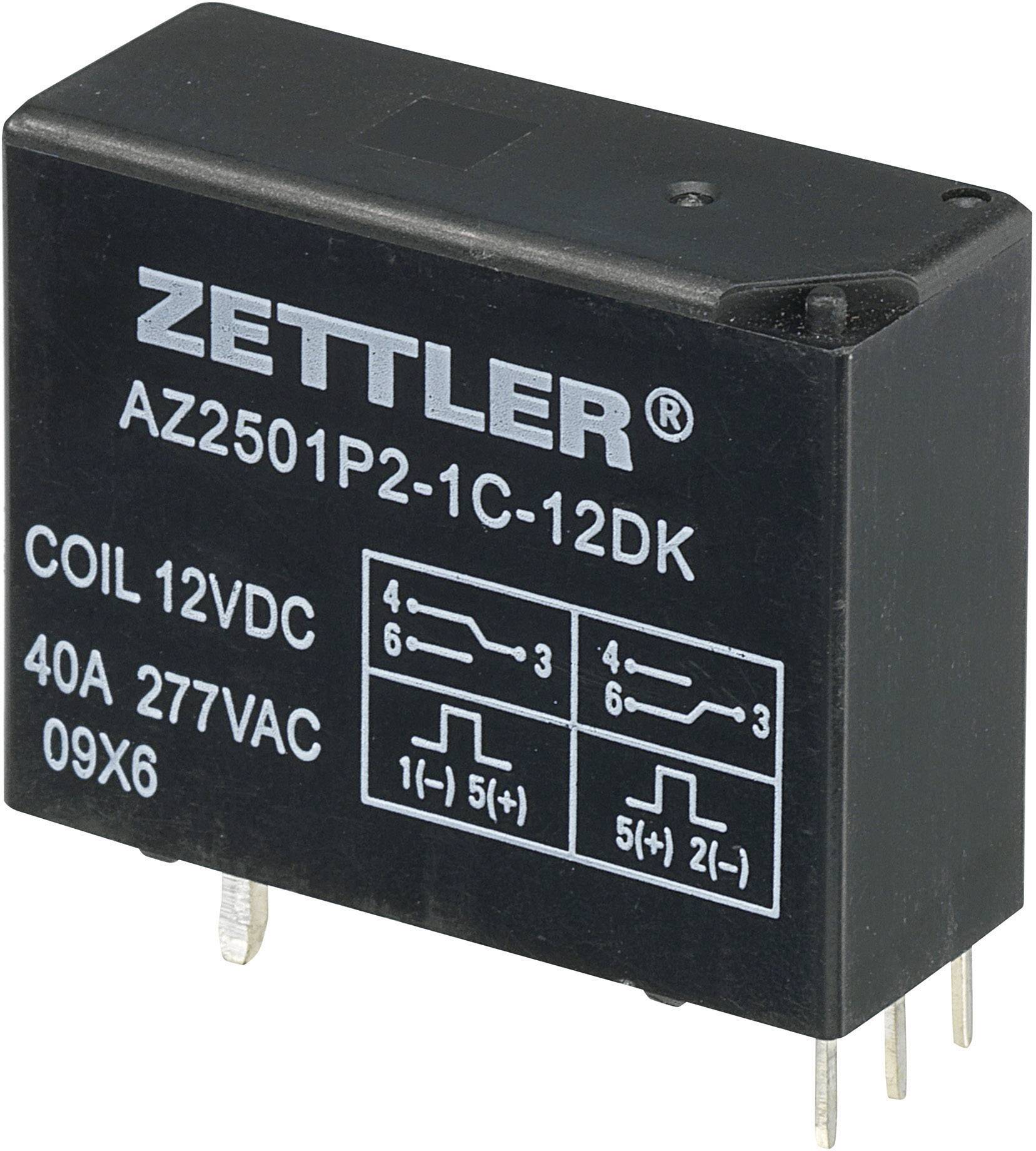 Zettler Electronics AZ2501P2-1C-12DK PCB relay 12 V DC 50 A 1 change-over 1 pc(s)