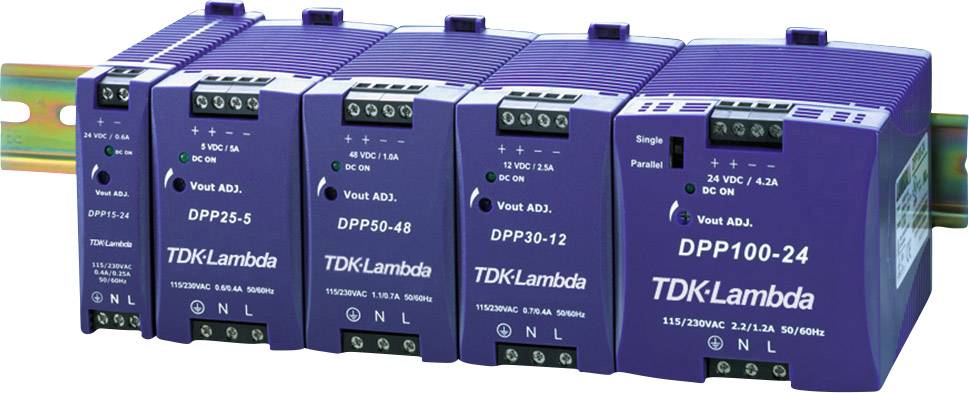 TDK-Lambda DPP960-24-3 Rail mounted PSU (DIN) 24 V DC 40 A 960 W No. of outputs:1 x Content 1 pc(s)