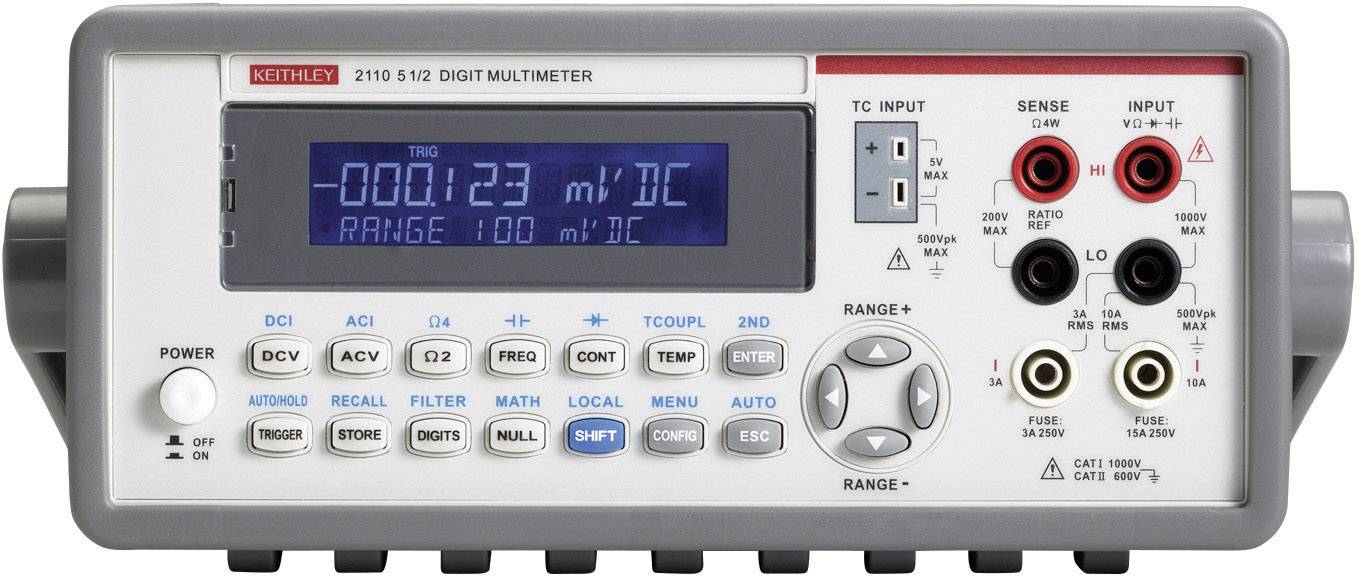 Keithley 2110-240 Bench multimeter Digital CAT II 600 V Display (counts): 100000
