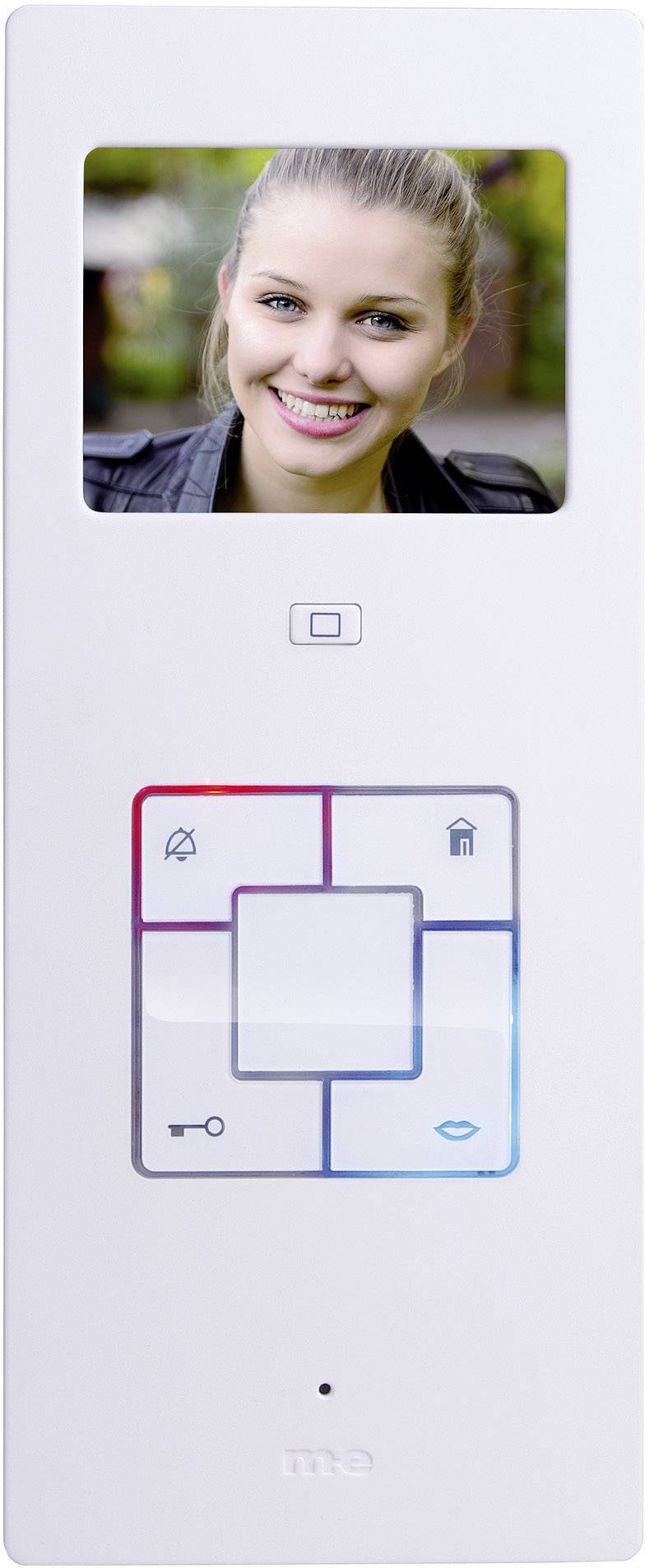 m-e modern-electronics Vistus VD603 Vistus Video door intercom Corded Indoor panel Silver, White