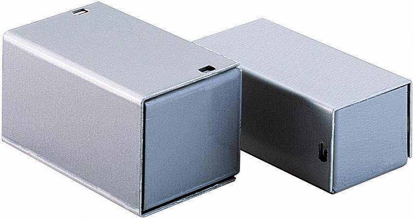 Two grey, rectangular metal enclosures on a light background. They appear robust and have a simple, functional design.