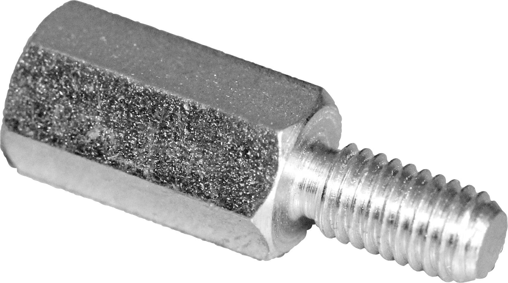 PB Fastener S45530X10 Spacer (L) 10 mm M3 x 6 M3 x 6 Steel zinc plated 10 pc(s)