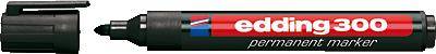 Edding 300 4-300001 Permanent marker Black waterproof: Yes