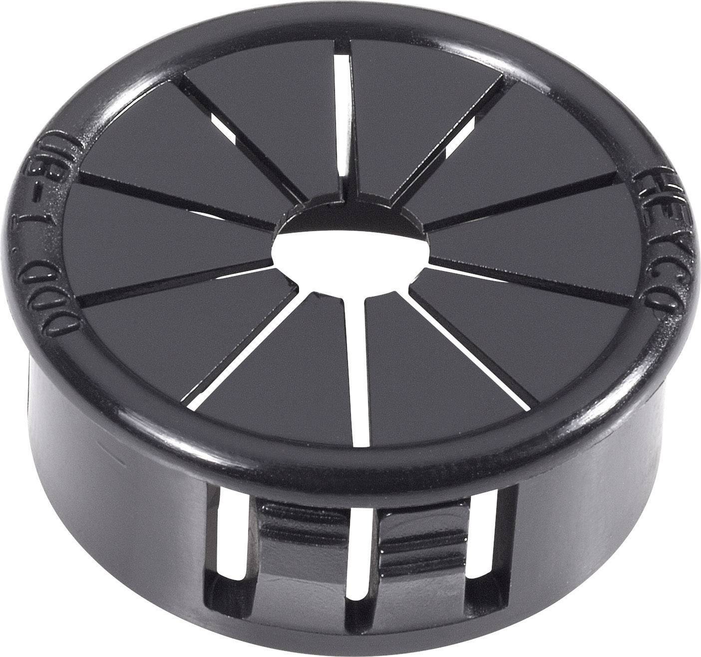 PB Fastener AF1000 Cable grommet Terminal Ø (max.) 19 mm Board thickness (max.) 3.2 mm Polyamide Black