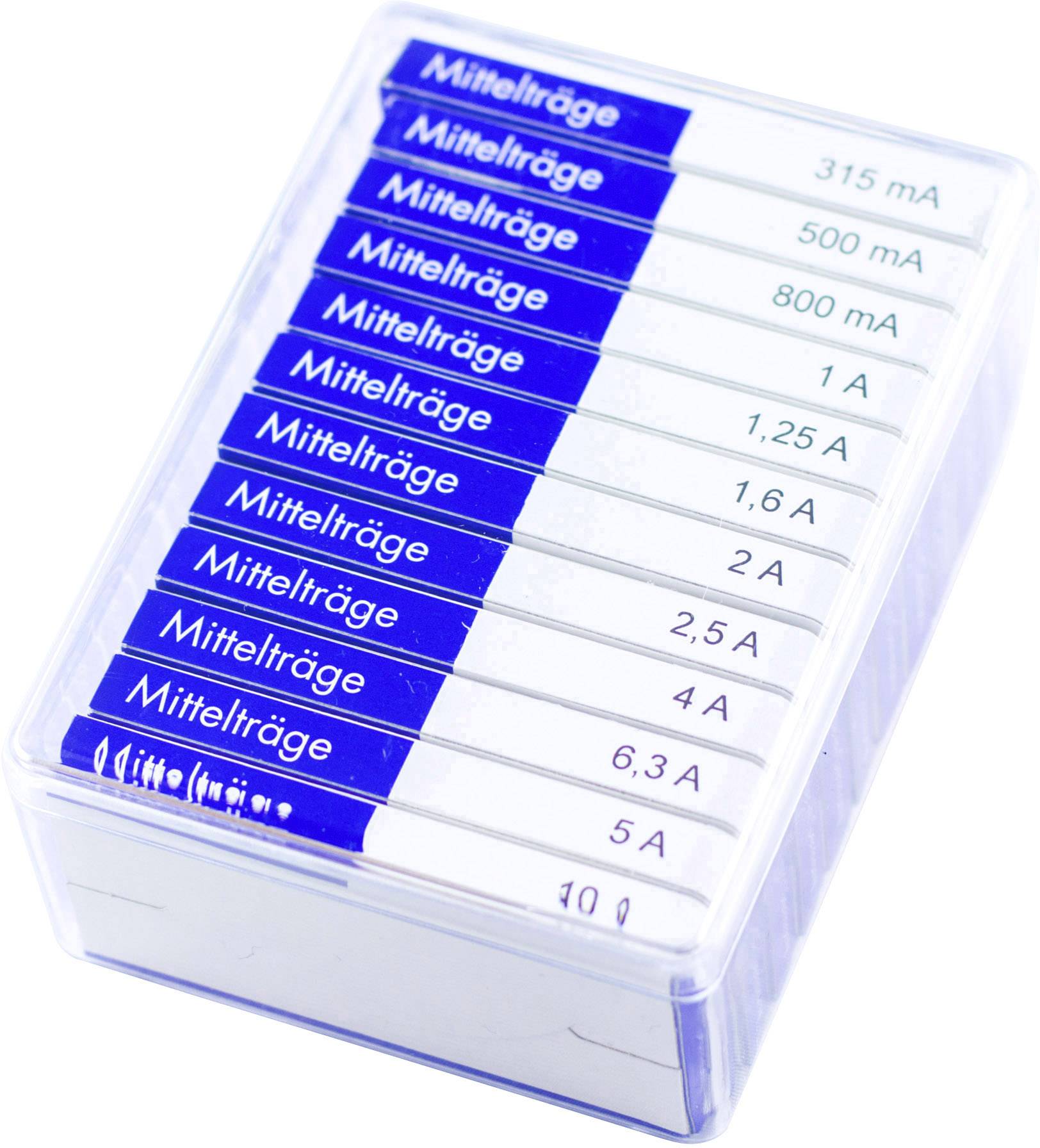 ESKA 632.820 632820 Micro fuse set (Ø x L) 6.3 mm x 32 mm Medium time-lag -mT- Content 120 Parts