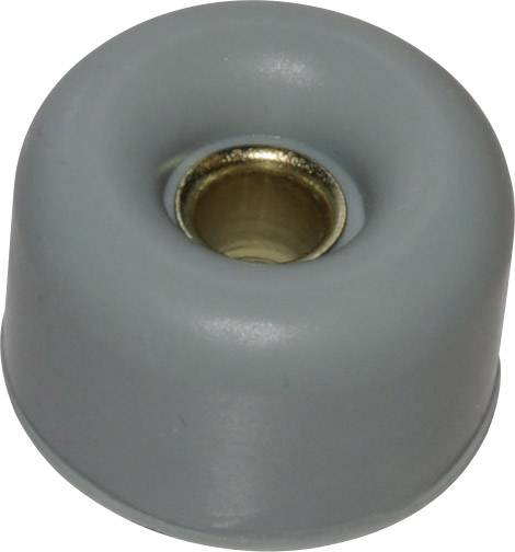 TRU COMPONENTS ZB8C Foot screw fixing, circular Light grey (Ø x H) 30 mm x 17.5 mm