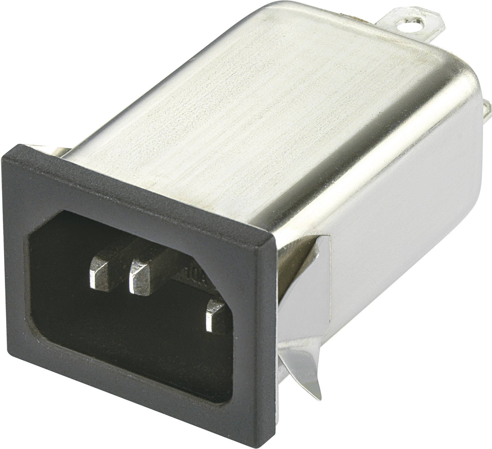 Yunpen YO06T1 Line filter + IEC socket 250 V AC 6 A 0.7 mH (L x W x H) 59.5 x 29 x 22 mm 1 pc(s)