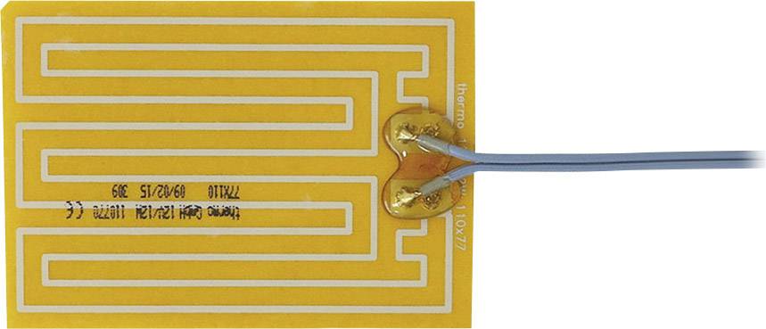 Thermo TECH Polyester Heating foil self-adhesive 12 V DC, 12 V AC 12 W IP rating IPX4 (L x W) 110 mm x 77 mm