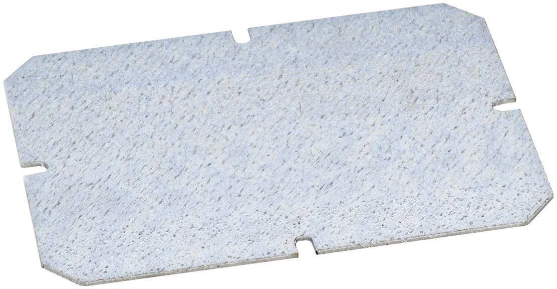 Rectangular blue felt furniture glider to protect floor coverings from scratches caused by furniture.