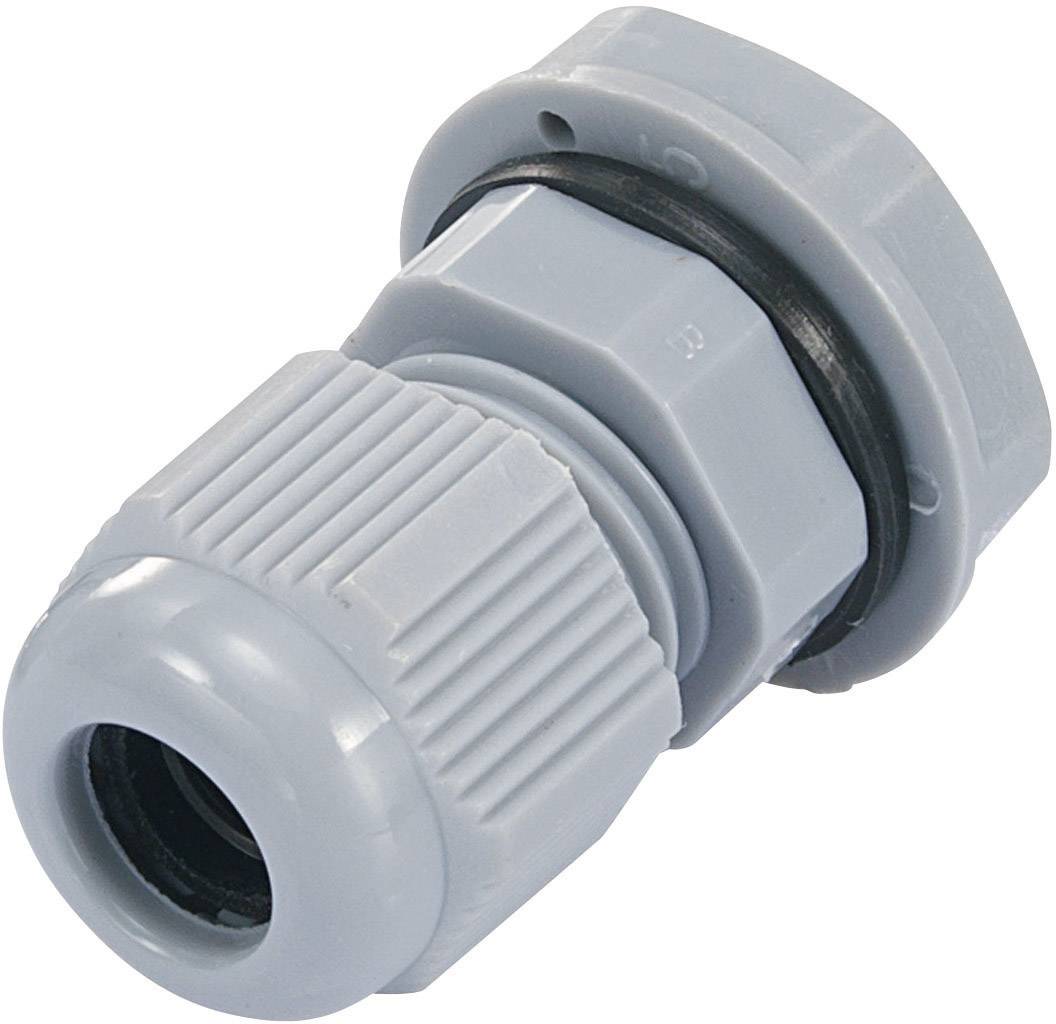 TRU COMPONENTS 1593319 Cable gland PG16 Polyamide Silver-grey (RAL 7001)
