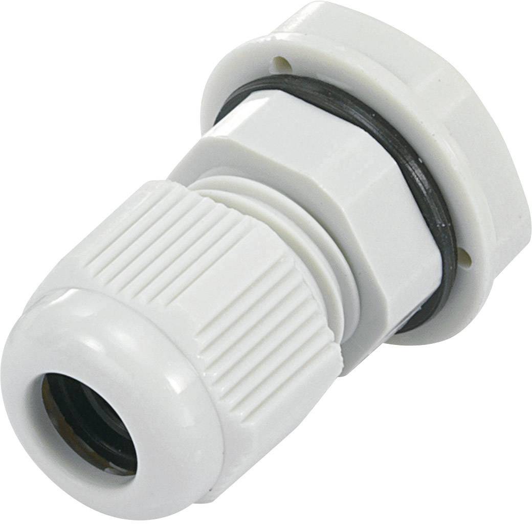 TRU COMPONENTS 1593326 Cable gland PG16 Polyamide Grey-white (RAL 7035)