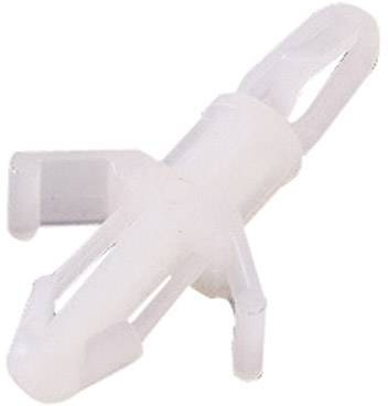 White plastic wall plugs for stabilisation in walls, with lateral wings for better grip when securing screws.