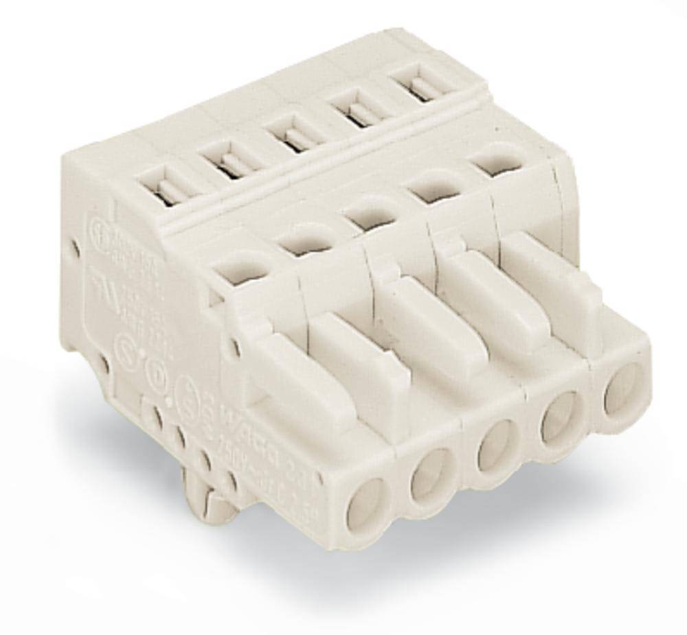 WAGO Socket housing cable 721 Total number of pins 3 Contact spacing: 5 mm 721-103/008-045 100 pc(s)