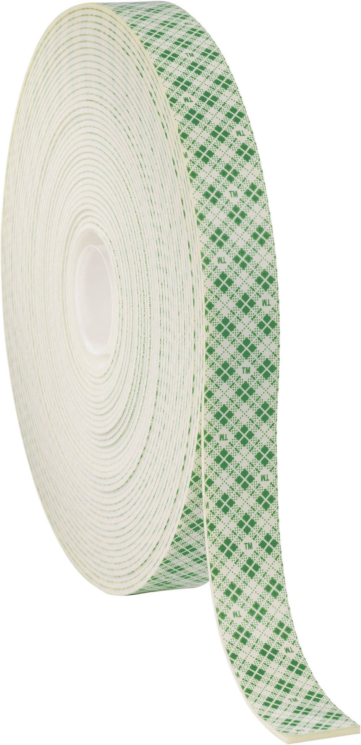 A roll of green and white patterned adhesive tape on a white background, partially unrolled.