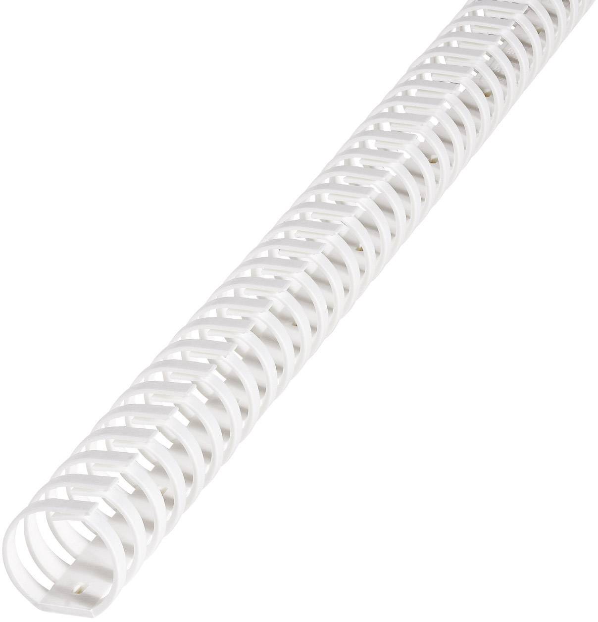 White plastic spiral binding positioned to the right, suitable for holding paper stacks together.
