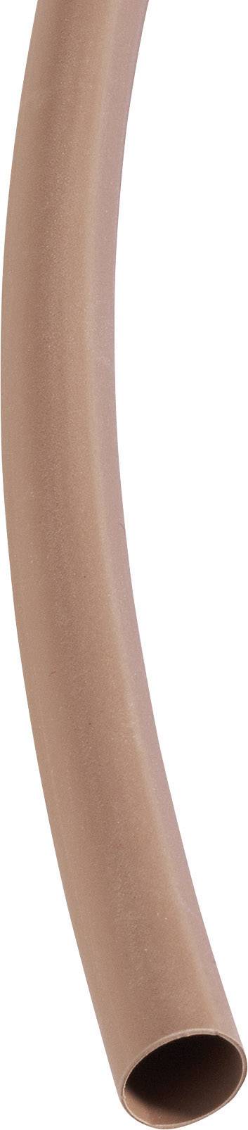 A curved, brown rubber hose shows a cross-section with a smooth surface.