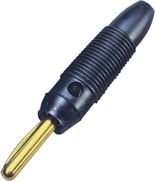 BKL Electronic 072150/G Jack plug Plug, straight Pin diameter: 4 mm Black 1 pc(s)